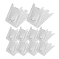 thumbnail image 1 of 10 piezas de clips para estante de congelador, soporte de estante de refrigerador, hebillas cuadradas de repuesto, ganchos de acero inoxidable, clip de soporte para estante de refrigerador, 1 of 7
