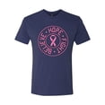 thumbnail image 2 of Believe Hope Awareness Mens Premium Tri Blend T-Shirt, Vintage Navy, 2XL, 2 of 3