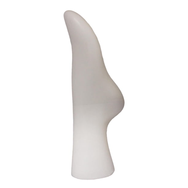 Exhibidor de calcetines para pies de mujer, maniquí femenino, soporte para zapatos, modelo de pie Blanco
