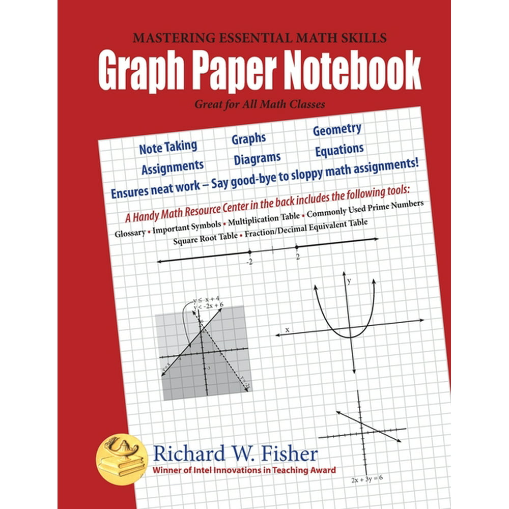 graph-paper-notebook-great-for-all-math-classes-paperback-walmart-walmart