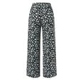 thumbnail image 4 of WILLBEST Pantalones Casuales Holgados de Pierna Ancha para Mujer con Estampado Floral para Primavera y Verano Mediana, 4 of 4