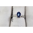 thumbnail image 4 of AFGEMSNJEWELLERY Oval Blue Star Sapphire Engagement Ring for Women 925 Sterling Silver with Diamond CZ Accents September Birthstone Rose Gold 10.5, 4 of 4