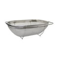 thumbnail image 1 of Mainstays Expandable Stainless Steel Sink Colander, Fine Mesh Oval Strainer with Rubber Grip Handles, 1 of 5
