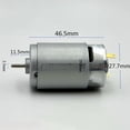 thumbnail image 2 of RS395-ST/2465 Micro 28mm Carbon Brush Motor DC 12V 18V 24V 11500RPM High Speed Electric Motor DIY Hobby Toy Model Home Appliance, 2 of 6