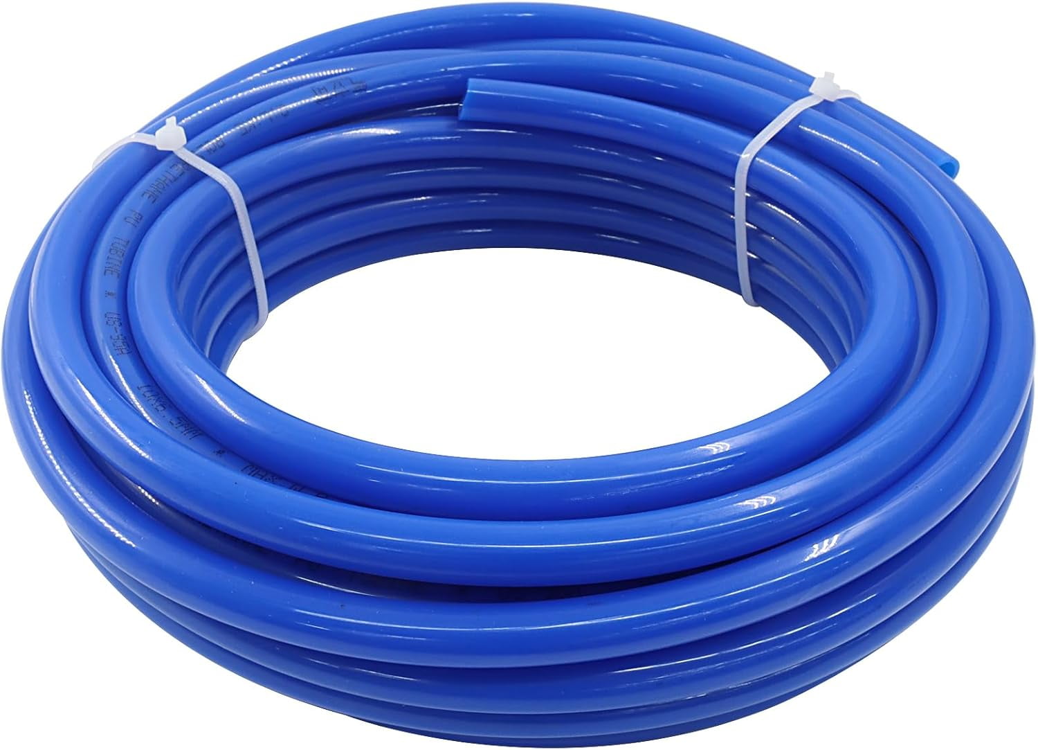 FRKSMD-3/8" OD Pneumatic Tubing, Blue PU Tube Air Hose Lightweight Pipe, Flexible Line for Water Fluid Transfer/Air Compressor Users 10Meter 32.8ft