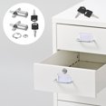 thumbnail image 1 of Luxshiny 2Ud Cerradura Para Gabinete De Aleación De Zinc Plata Para Puertas Corredizas Y Escritorios, 1 of 8