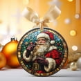 thumbnail image 2 of Santa Claus Custom Ornaments 2025, Santa Claus Ornament, Santa Claus Christmas Hanging Decor, Santa Claus Ornaments for Christmas Tree. Kim3Oy (Santa Claus 1), 2 of 4