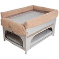 thumbnail image 1 of Arms Reach 8002-GL Grand Lit Superposé Duplex pour Animaux de Compagnie et Gris avec Doublure de Chameau, 1 of 1