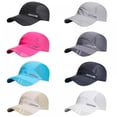 thumbnail image 2 of Quick Dry Baseball Ha Sports Hat Lightweight Breathable Mesh Soft Outdoor Run Cap Men‘s Athletic Baseball Hat Fitted Cap, 2 of 12
