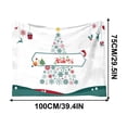 thumbnail image 2 of Qocolhg Christmas Decorations Outdoor Indoor, Christmas Flannel Printed Blanket New Office Nap Blanket Fleece Blanket Leg Blanket Warm Sofa Blanket 75x100cm, on Sale Clearance!, 2 of 5