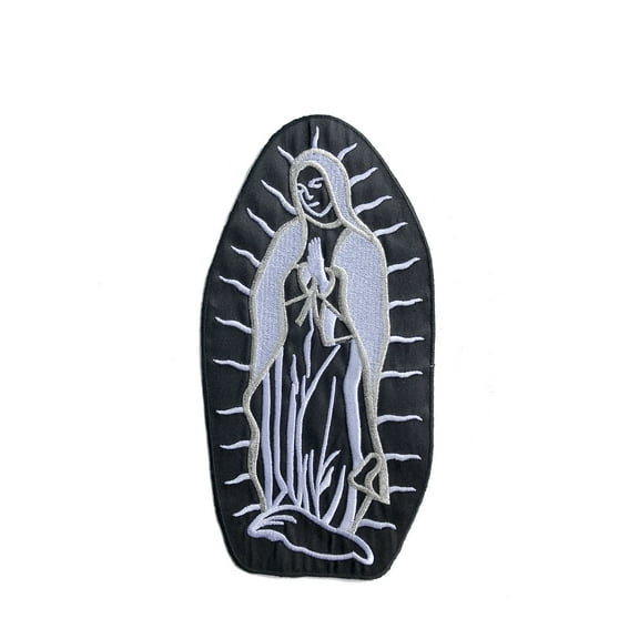 Baptism Virgin Mary Embroidered Patch Guadalupe Santa Maria Christening Iron On