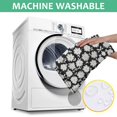 thumbnail image 6 of Black Daisy Flower Pattern Square Tablecloth,Waterproof Square Table Cover,Wipeable Spillproof Washable Table Cover for Home Kitchen Party Decor 42"X42"(107x107cm), 6 of 6