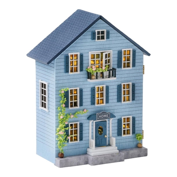 Tholdsy Handmade DIY Miniature Kit 3D Gifts Birthday Building Juguetes Estilo A