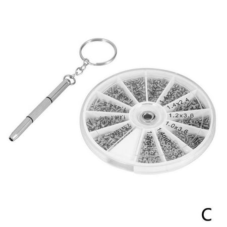 

Steel Small Screws Nuts Assortment Kit Glasses Repair Tool F8W4