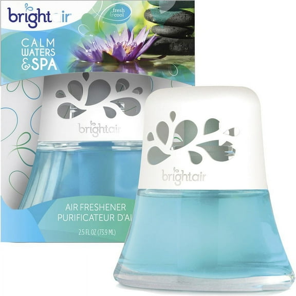 Bright Air Scented Oil Air Freshener - Liquid - 2.50 oz - Calm Water, Spa - 45 Day - 1 Each | Bundle of 5 Each