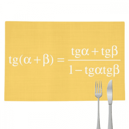 

Mathematical Formula Expresses Computational Logarithm Placemat Pad Kitchen Woven Heat Resistant Cushion Rectangle