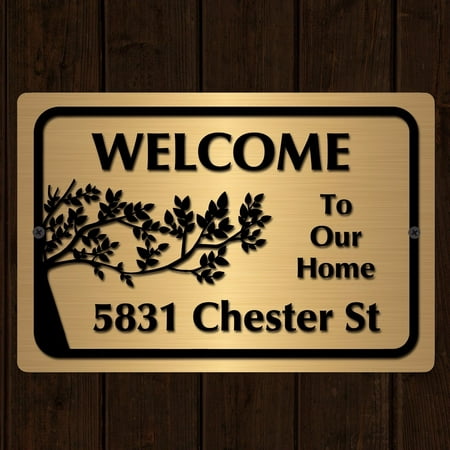 Traffic Signs - Custom Home Address Plaque House Number Sign 10 x 7 Aluminum Sign Street Weather Approved Sign 0.04