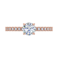 thumbnail image 3 of Round Diamond Engagement Ring in 10K Rose Gold (0.70 cttw) (Ring Size 8), 3 of 5