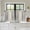 Driftwood Gray, variant on Sage Green Wooden 2 Panel Kitchen Curtains for Small Windows, Farmhouse Brown Vintage Distressed Bathroom Tier Curtain, Short Window Treatment for Bedroom/Living Room 55"x24"