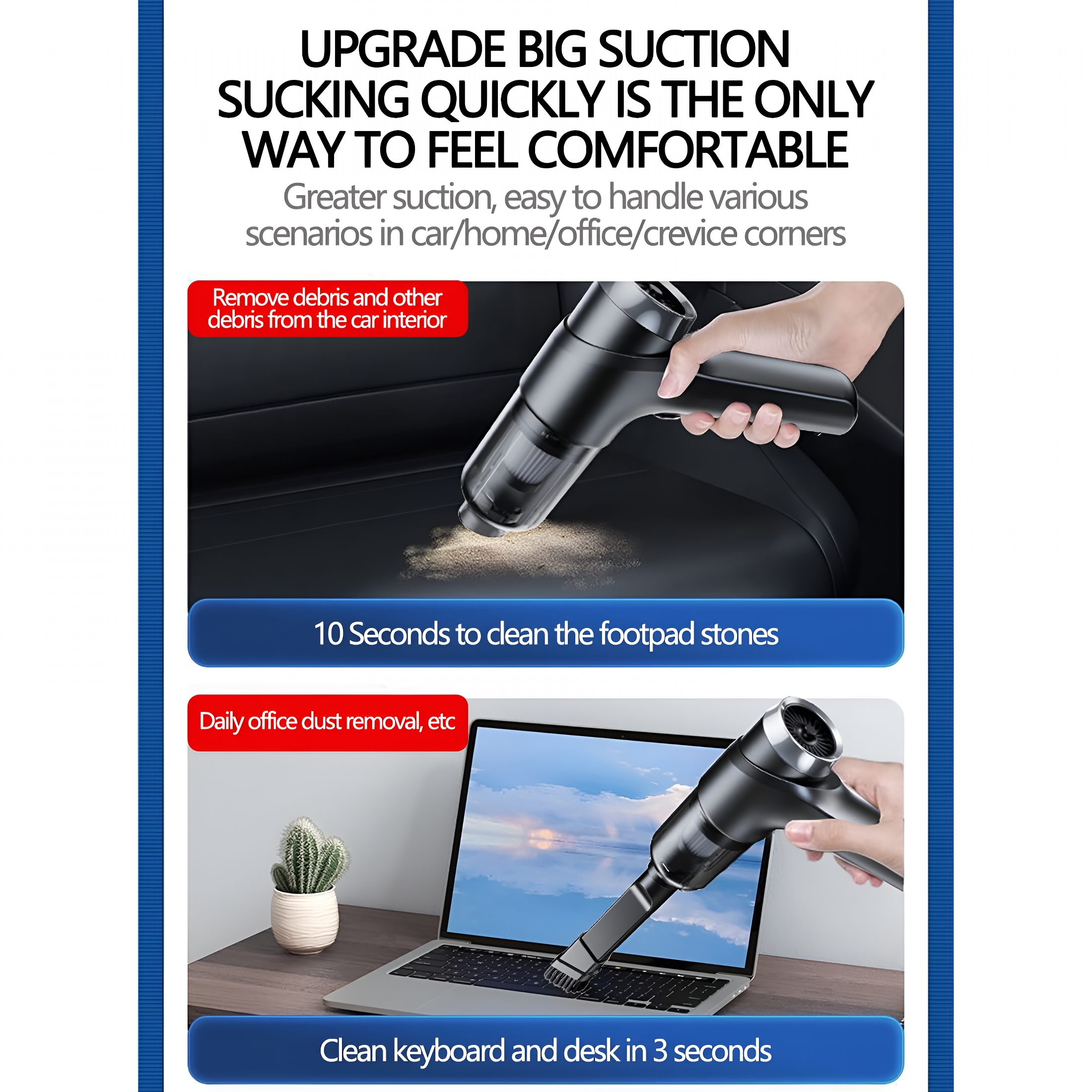 CURYMAY 2026 New 20V Cordless Hand Vacuum,Small Handheld Power Vacuum Cleaner,Portable Shop Vac Wet/Dry with 2.0Ah Battery,Charger,2 Filters for Home,Boat,Workshop,Car,Pet Hair,Furniture