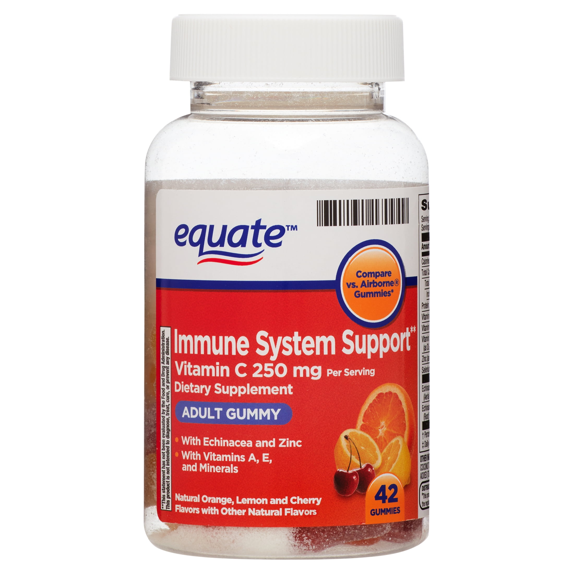 Equate Immune System Support Vitamin C Gummies, 250 mg, 42 Count