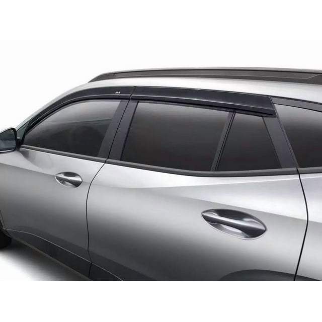 Auto Ventshade Rainguard 894116 Visière; Profil Bas; à Coller; Fumée; Acrylique; Ensemble de 4