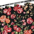 thumbnail image 4 of Waterproof Pioneer Shower Curtain 84x72 Inch Polyester Unique Colorful Floral Shower Curtain for Bathroom Hotel Home Decor with 12 Plastic Hooks, 4 of 5