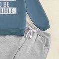 thumbnail image 6 of CAUYDY Infant Fall Winter Outfits Set Child Long Sleeved Pullover Joggers Pants Two Piece Toddler Cute Clothing 3 6 9 12 18 24 Months 3T 4T 5T Blue for Sizes 18-24 Months, 6 of 6