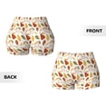 thumbnail image 5 of Haiem Autumn Pears No Front Seam Biker Shorts for Women Yoga Workout Gym Bike Shorts with Tummy Control Moisture-Wicking-XX-Large, 5 of 9