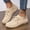 Khaki, variant on Sneakers for Women Fly-Knitted Breathable Walking Shoes with Lace-Up Casual Lightweight Breathable Tennis Shoes Non Slip Soft-Soled Outdoor Sport Shoes