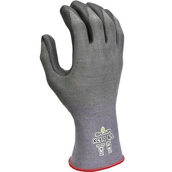 Showa Cut Resistant Glove, Cut Level A4 ,Polyurethane ,Smooth ,M 1 PR XC510M-07