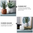 thumbnail image 4 of COMPUKAS Ceramic Face Flower Pot Indoor Unique Flowerpot for Office, 4 of 8