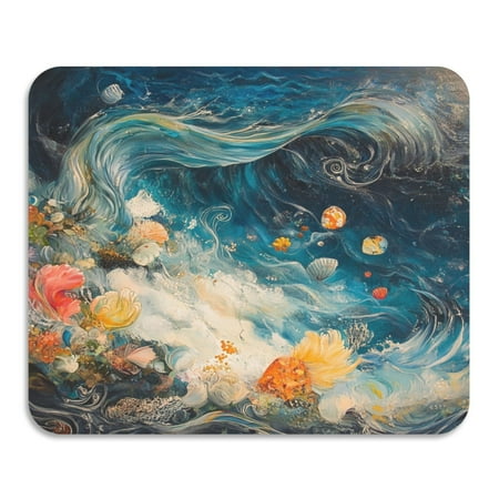 

Diatom Mud Drain Pad 19.7x15.7 Inch Dish Drying Mats Magical Mat Magic Mat Kitchen Drain Mat Coffee Drain Mat Table Drain Mat Cartoon Beautiful Waves