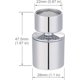 thumbnail image 3 of Aireador de grifo de cocina de ahorro de agua de 22 mm, función dual de 360 ​​grados Rotación, 3 of 5