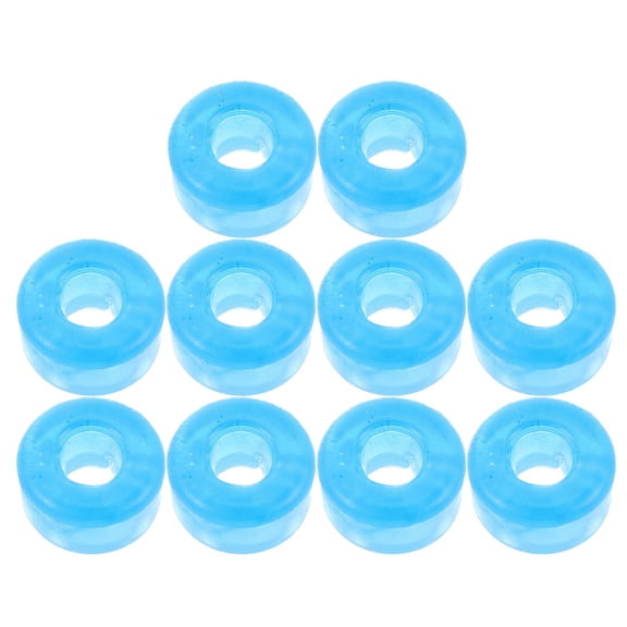 OUNONA 10Pcs Roller Skate Shock Pads PU Bushing Skate Accessories for Smooth Ride Blue