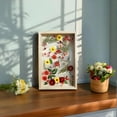 thumbnail image 2 of Pressed Flowers Frames, 8x12'' Acrylic Floating Dried Flower Picture Frame DIY Double Glass Photo Artwork Display Frame for Tabletop Wall Decorations Gifts, Hot Summer, 2 of 11