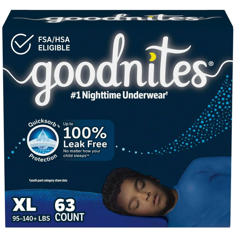 GoodNites 紙おむつ XL 21枚入 男の子用 Goodnites Boys' XL Bedwetting Diapers, Nighttime Sleep