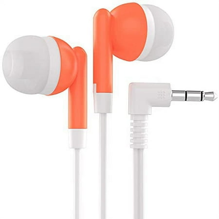 Bulk Earbuds with 3.5 mm Headphone Plug - 10 Pack - Orange price history on PriceWatchPro