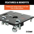 thumbnail image 3 of CURT 61052 Over-Bed Folding Ball Gooseneck Hitch, 30,000 lbs, 2-5/16-Inch Ball, 3 of 6