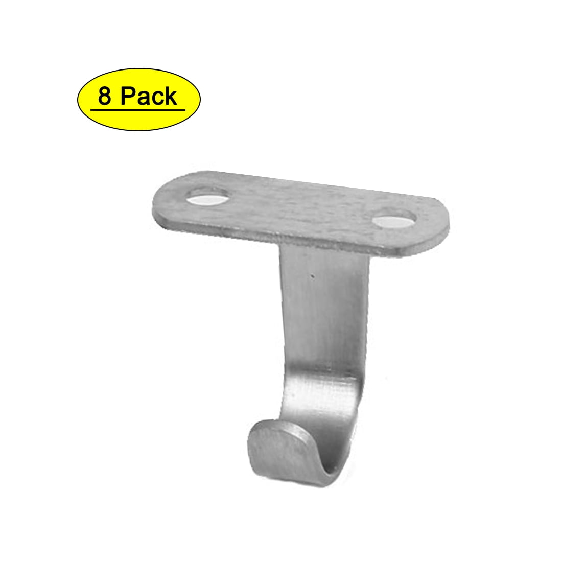 Uxcell 1.4" Length Stainless Steel Closet Top Mounted Ceiling Hook, 8