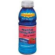 Emergen-C: Health & Energy Water Raspberry Flavor Vitamin Enhanced Water Beverage, 16 fl oz