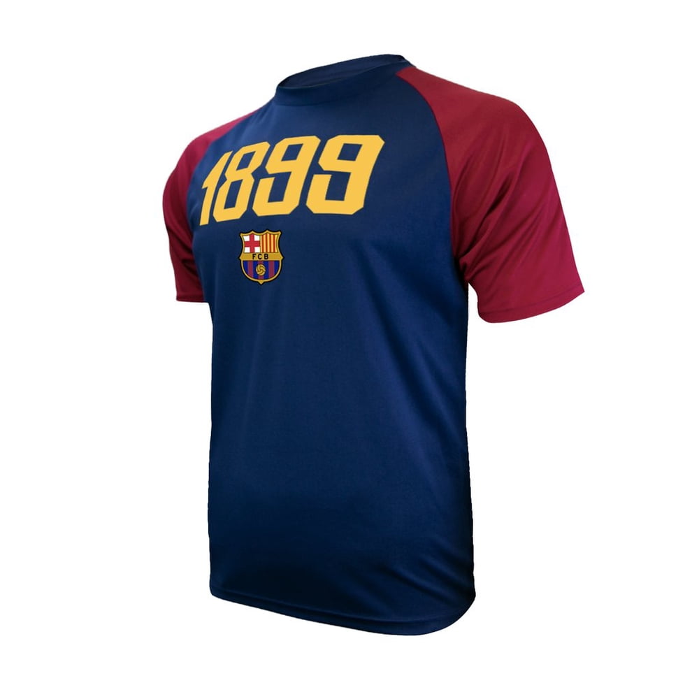 Icon Sports Men FC Barcelona Officially Licensed Soccer Poly Shirt
