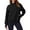 Black, variant on Women's Sweatshirt Long Sleeve Casual Comfort Loose Lightweight High Neck with Pocket Solid Color Fashion Top for Women Daily Wear,Dark Gray,S