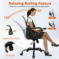 thumbnail image 5 of CLATINA Ergonomic Office Desk Chair - Mesh Office Chair with Adjustable Lumbar Support, Rolling Comfortable Computer Task Chairs with Arms for Home Conference-Gray, 4 Pack, 5 of 8