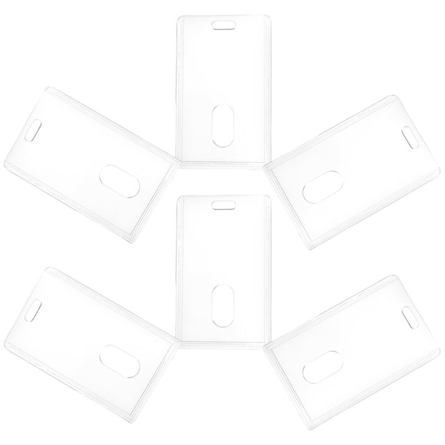 CRAFTHROU 6Ud Fundas Transparentes Para Tarjetas De Banco Y Licencia En Material Acrílico