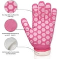 thumbnail image 4 of BBQ Gloves for Women: 932°F Heat Resistant Oven Gloves Non-Slip Grilling Kitchen Gloves for Barbecue. Cooking. Baking Pink, 4 of 5