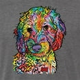 thumbnail image 2 of Dean Russo Sweet Poodle Dog Lover Mens Premium Tri Blend T-Shirt, Dark Heather, X-Large, 2 of 6