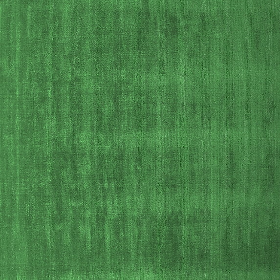Ahgly Company Indoor Square Solid Emerald Green Modern Area Rugs, 4' Square