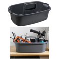 thumbnail image 4 of Tote Organizador de Almacenamiento Multiusos Caja de Almacenamiento de Gran Capacidad de Tote para Armario de Cocina Dormito Gris Macarena Bolso para carrito de ducha, 4 of 8