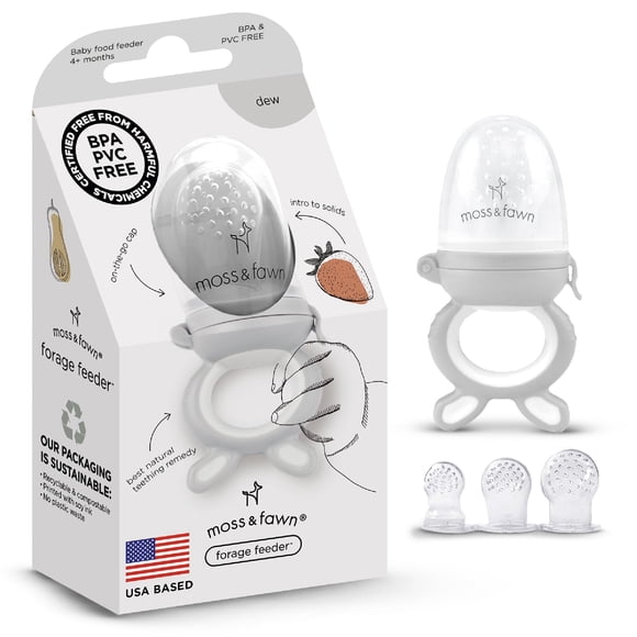Alimentador de comida para bebé de silicona libre de BPA Moss and Fawn